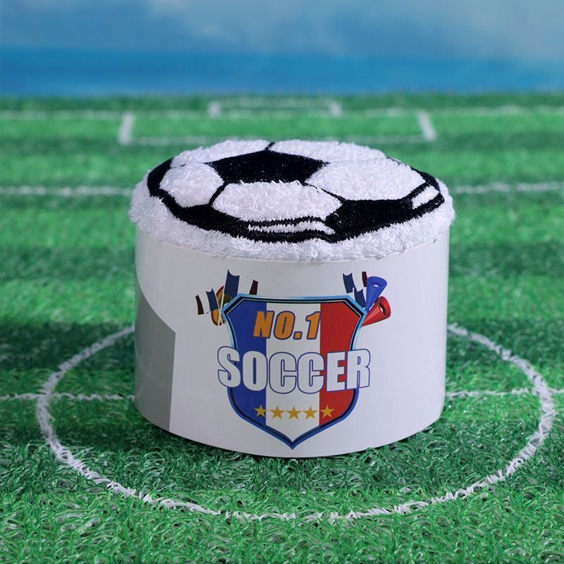 2026 Football Cotton Towel – Soft, Absorbent, & Fan-Ready 30×30 cm