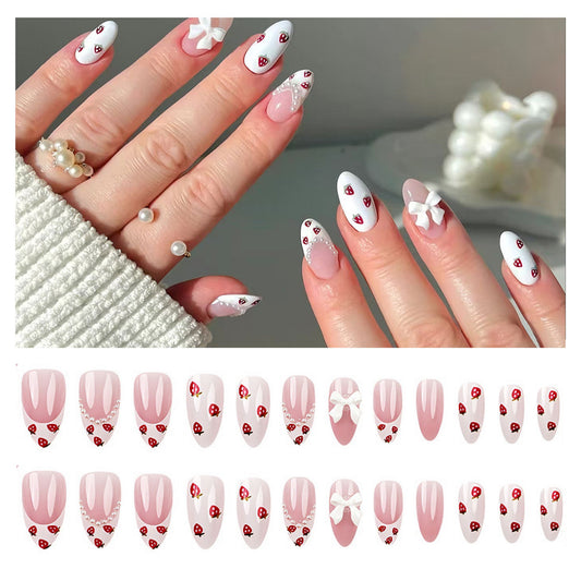 Pink & White French(24pcs)
